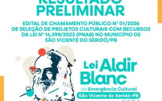 RESULTADO PRELIMINAR DA ANÁLISE DO OBJETO DA ALDIR BLANC - PNAB (LEI Nº 14.399/2022)