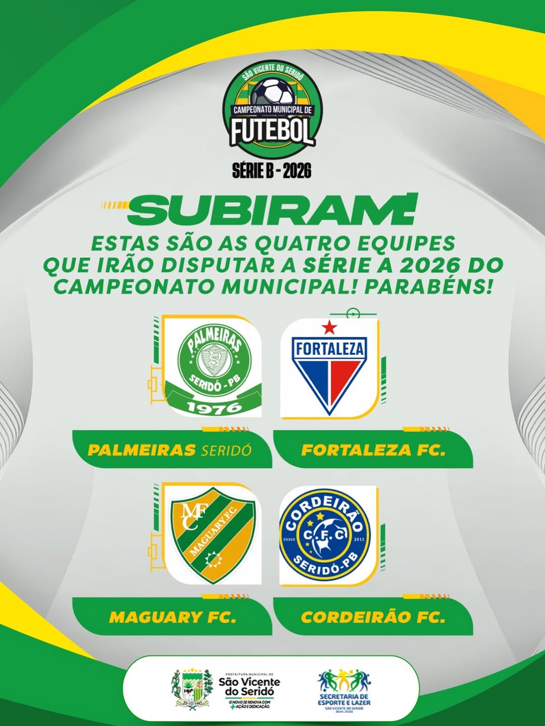 Tem novas equipes chegando em nossa série a 🤩👏