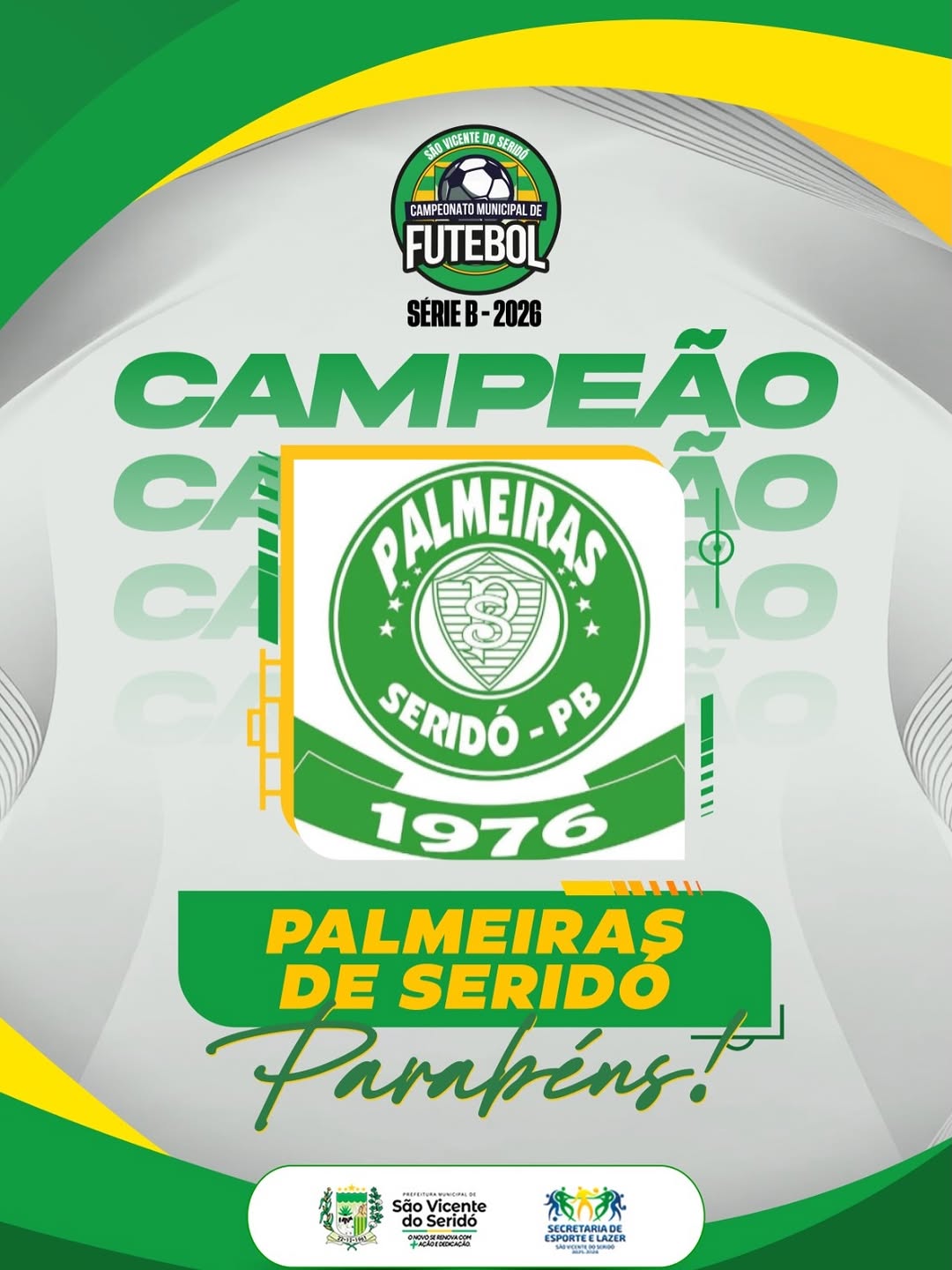 Pódio final da nossa Série B 😃🏆👏