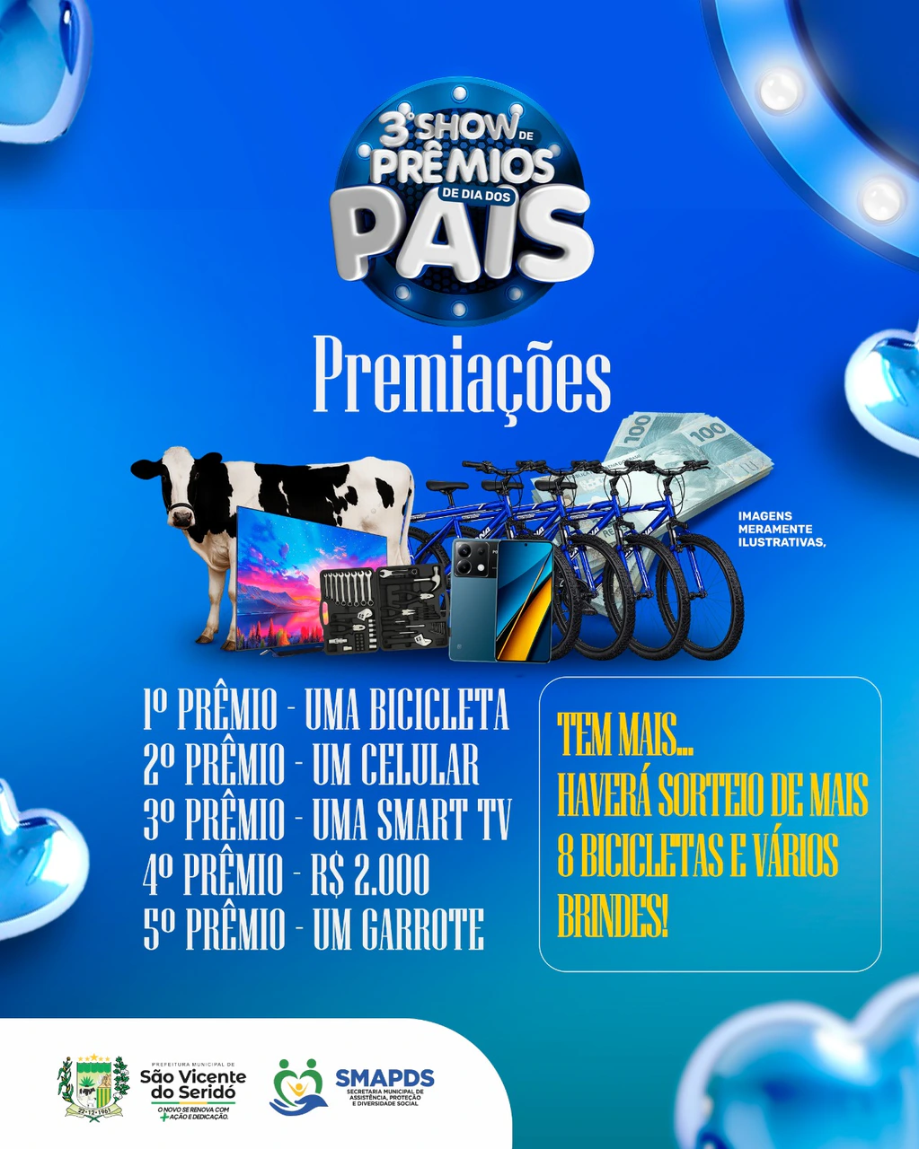 Vem aí o 3º Show de Prêmios de Dia dos Pais