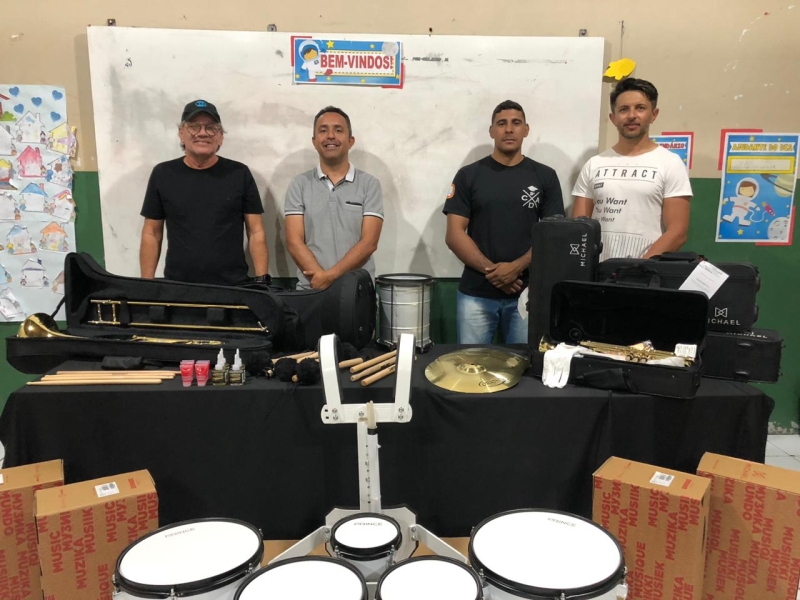 Prefeitura realiza alto investimento na aquisição de novos instrumentos para as bandas de São Vicente e de Seridó