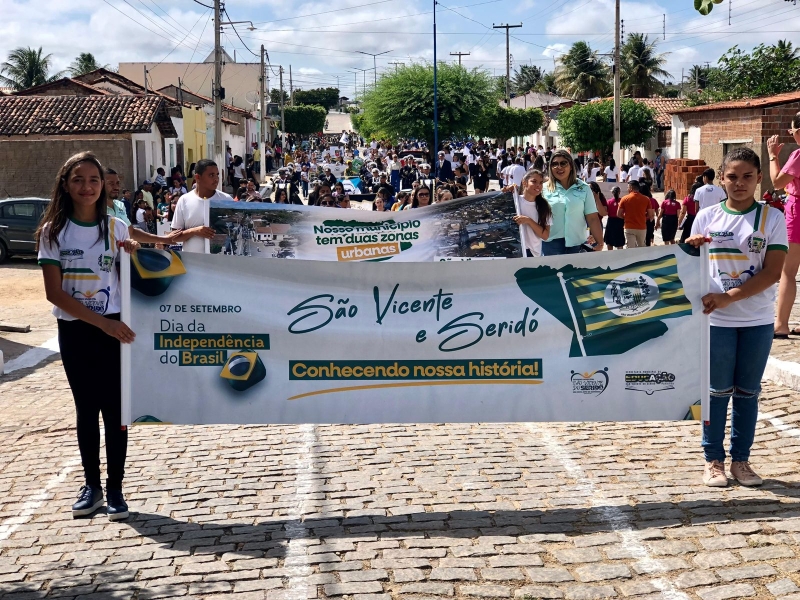 Seridó realiza Desfile Cívico de 07 de Setembro 