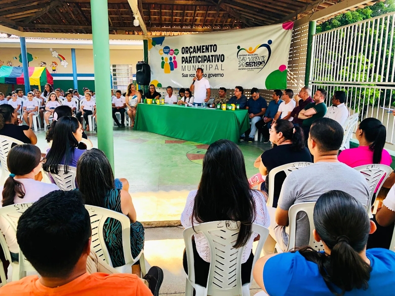 Gestão municipal realiza plenária do Orçamento Participativo Municipal, em Seridó
