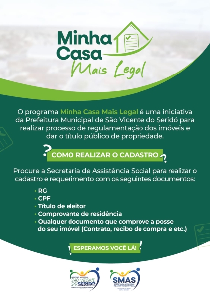 Prefeitura dar o pontapé inicial no projeto que concederá escrituras públicas, de forma gratuita, à propriedades do município