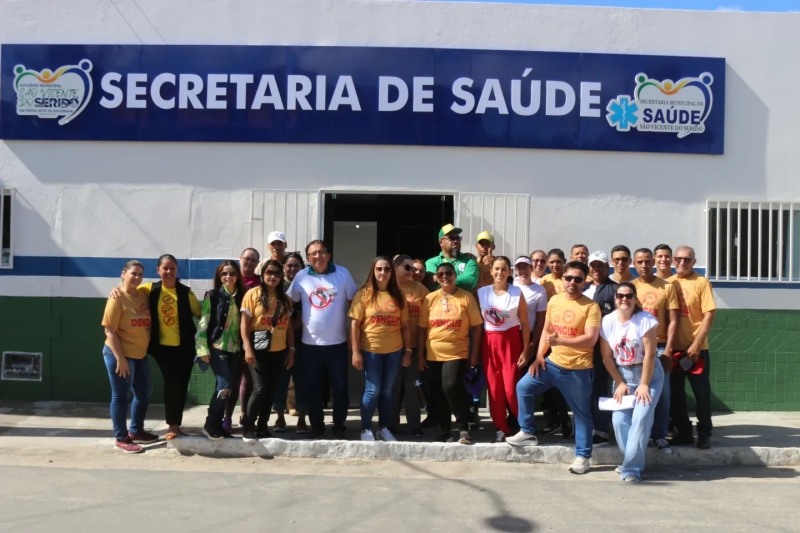 Por meio da Secretaria de Saúde, gestão reúne todos os ACS\'s e ACE\'s em mobilização contra a Dengue, neste sábado (24)