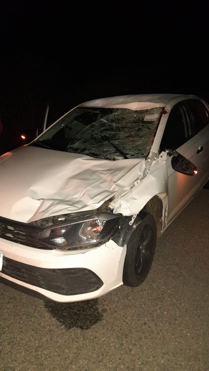 Carro da prefeitura de São Vicente do Seridó se envolve em acidente na BR 230 nesta segunda-feira (10)